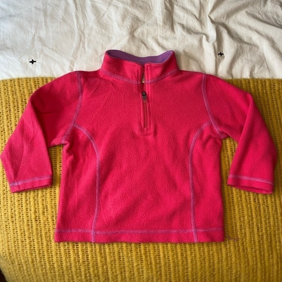 Vintage LL Bean Fleece Quarter Zip Sweater - Picture 1 of 2